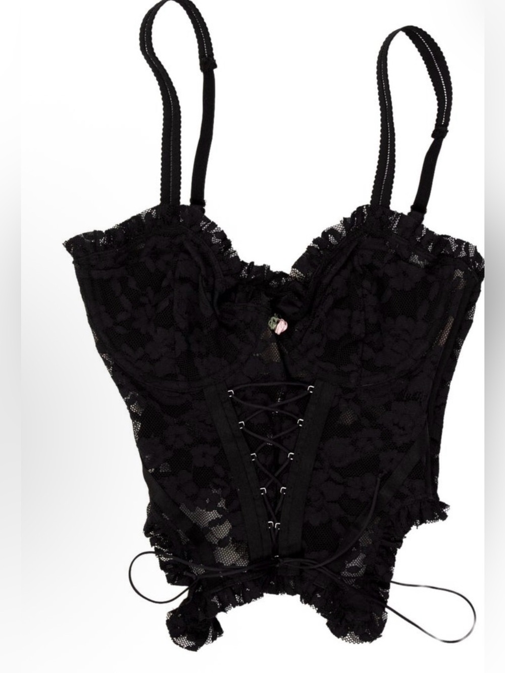 For love and Lemons Bustier Corset with Floral Accents